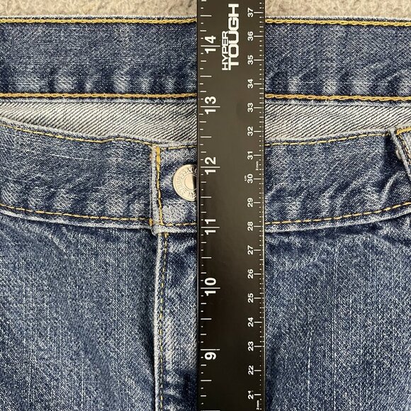 Levi's 505 Shorts Men 42 Blue Medium Wash Regular Fit Denim - Picture 10 of 14